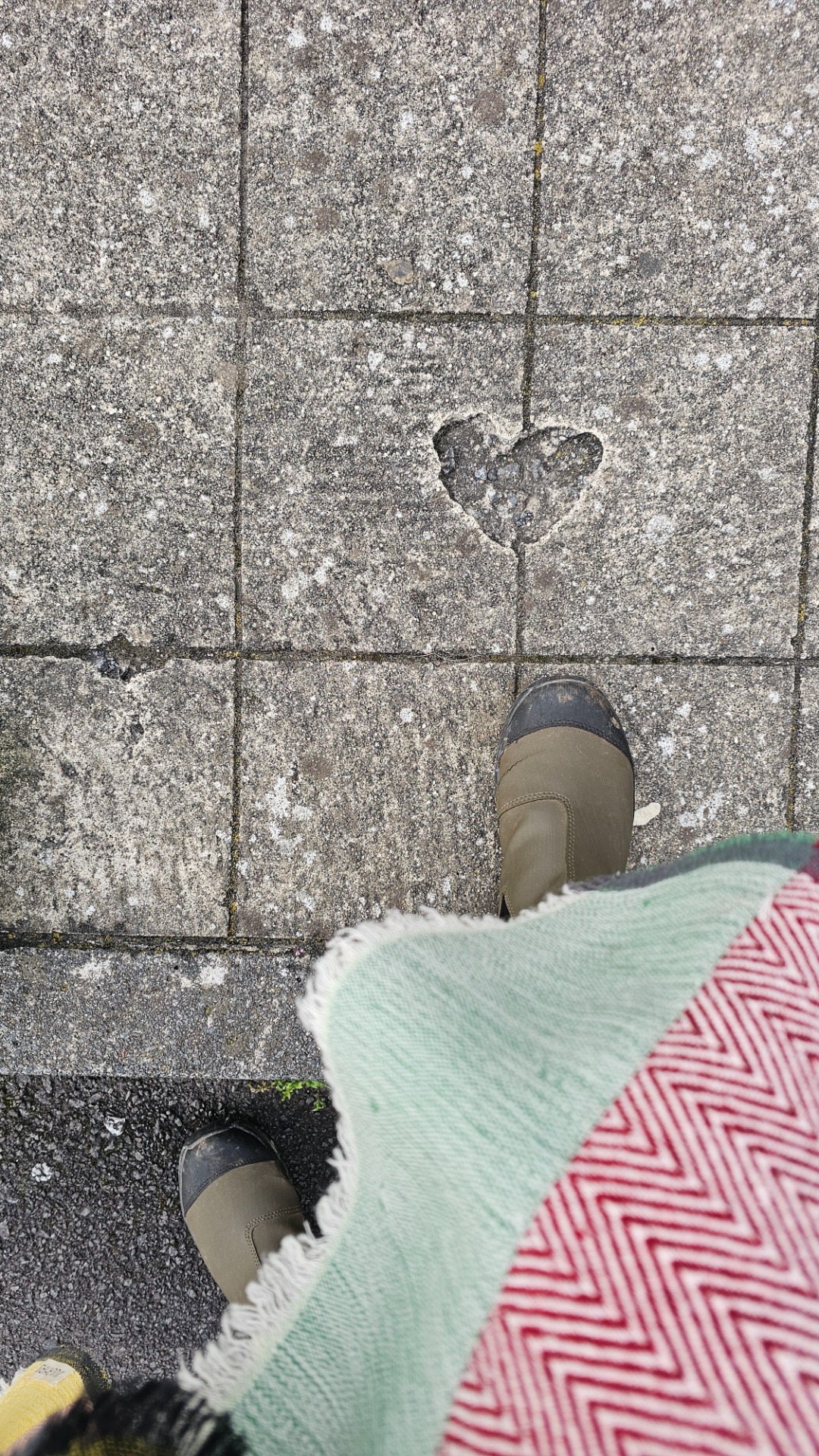 March 2026. This is what it looks like when even the pavement shows you love. Seen in Ponta Delgada, São Miguel, Azores.